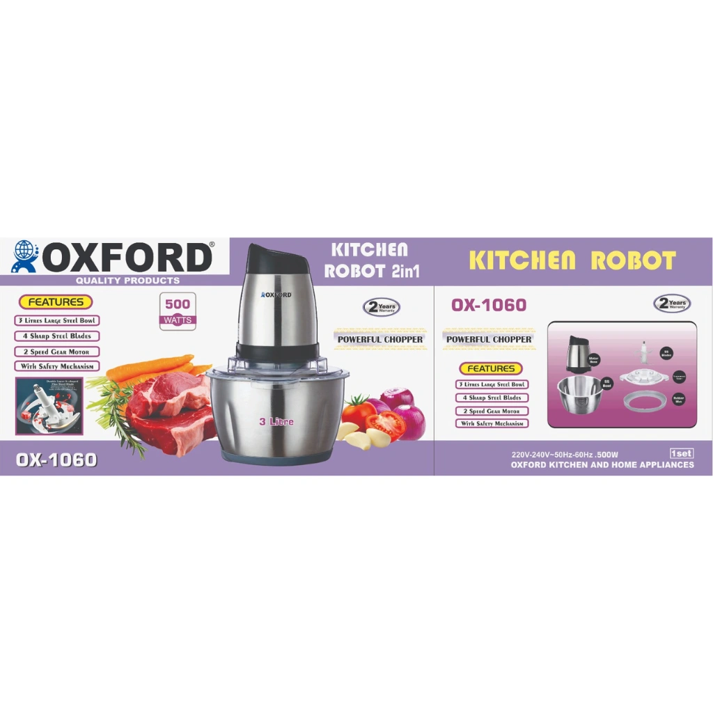 Oxford Meat and Vegetable Chopper – Electric Food Chopper Oxford Meat and Vegetable Chopper – Electric Food Chopper