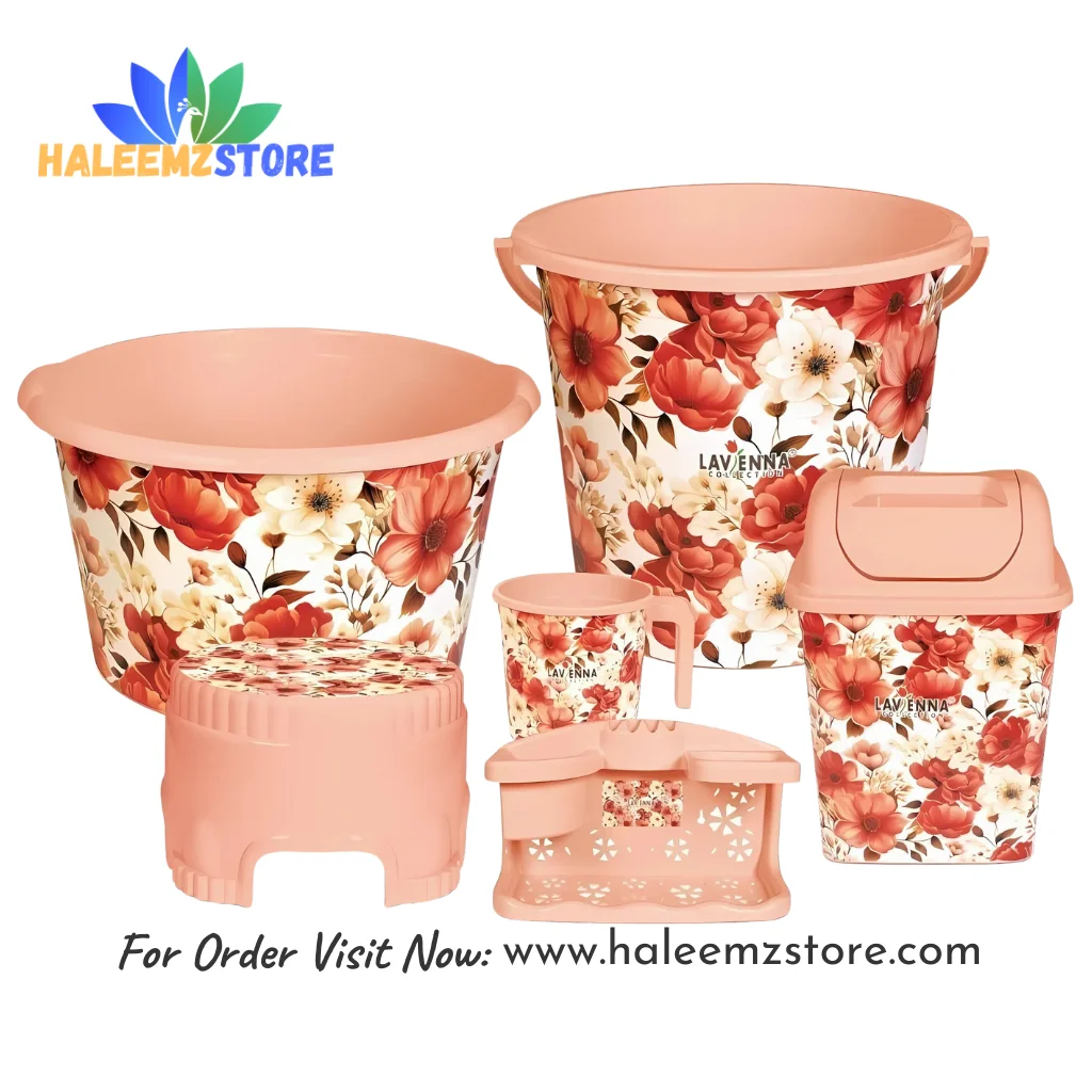 royale bath set 6 pieces by lavenna Royale Bath Set Six Pieces by Lavenna BPA-Free Pure Plastic Lavenna Royale Bath Set Six Pieces Virgin Plastic Bathroom Accessories