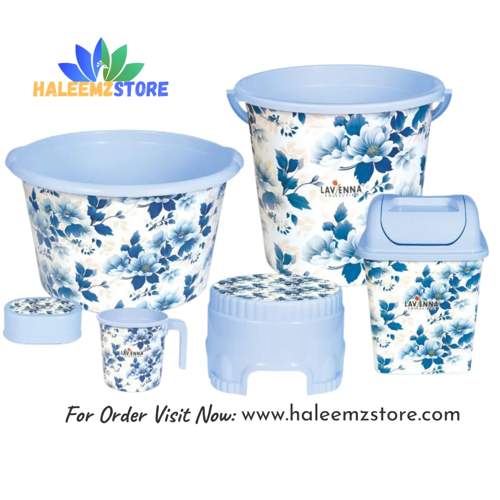 royale bath set 6 pieces by lavenna Royale Bath Set Six Pieces by Lavenna BPA-Free Pure Plastic Lavenna Royale Bath Set Six Pieces Virgin Plastic Bathroom Accessories