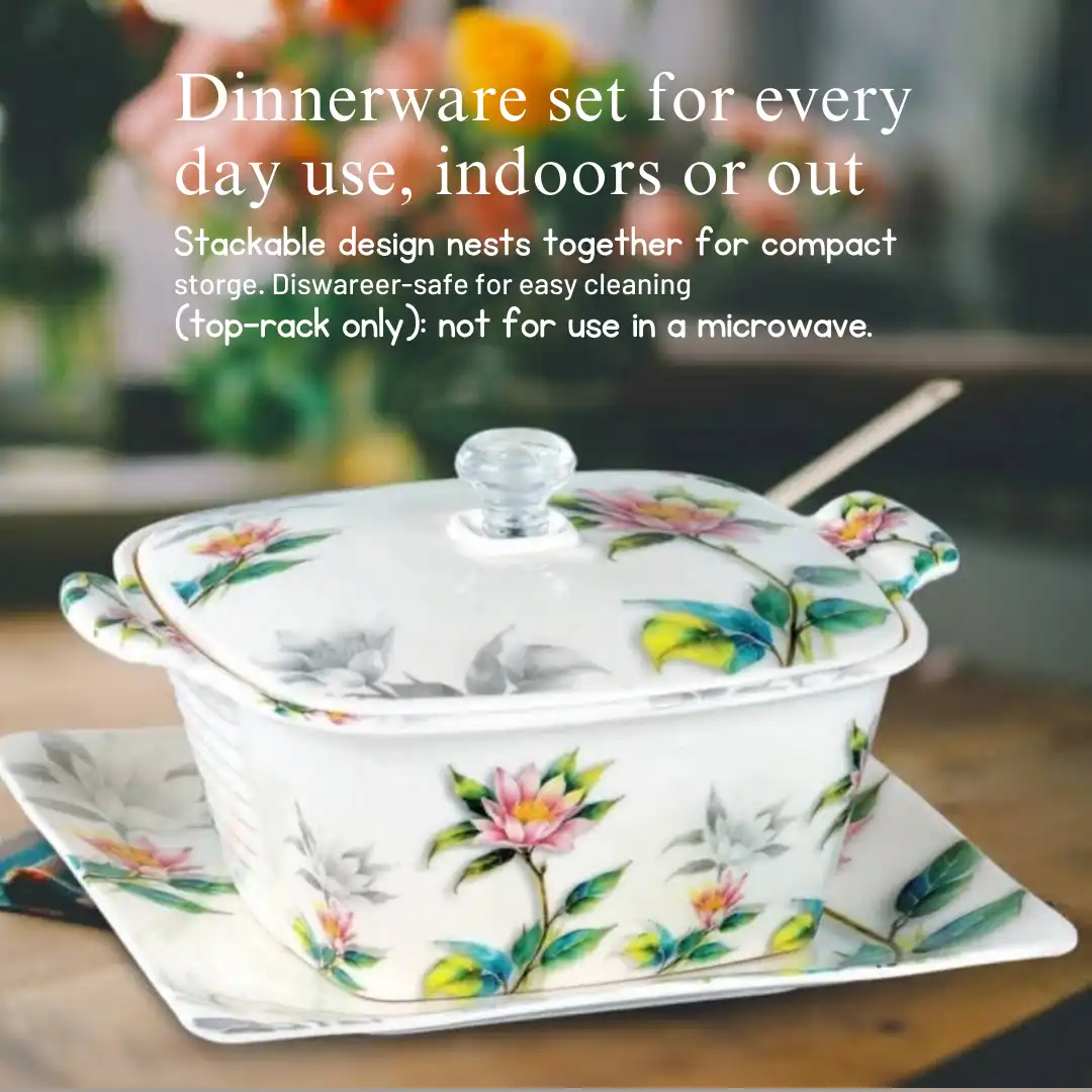 saffron dinner set (4)